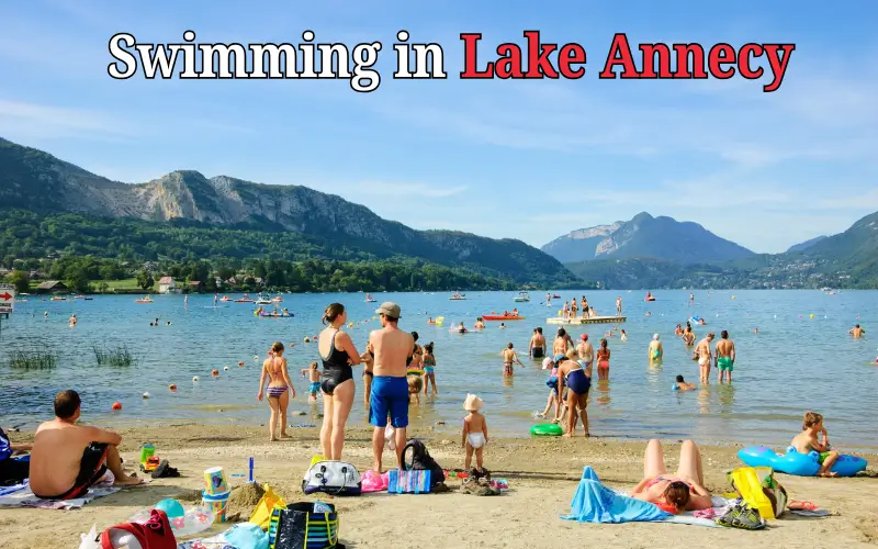 Swimming in Lake Annecy
