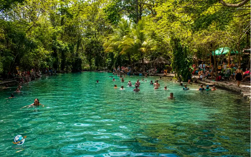 Swimming at Ojo de Agua