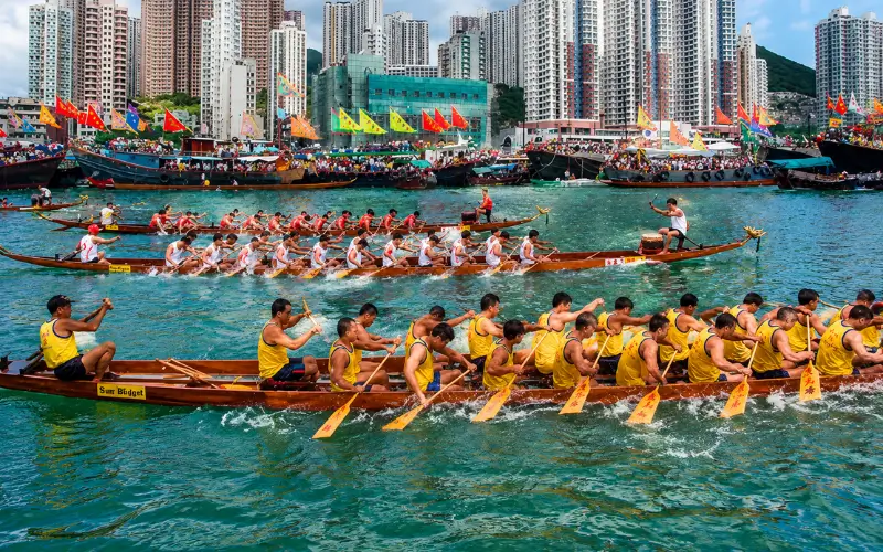 Dragon Boat Festival in China Hong Kong
