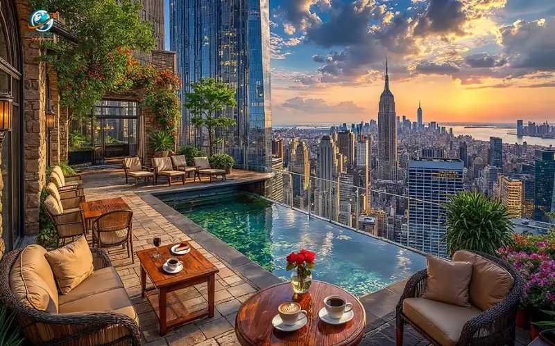Relax at Rooftop Cafés