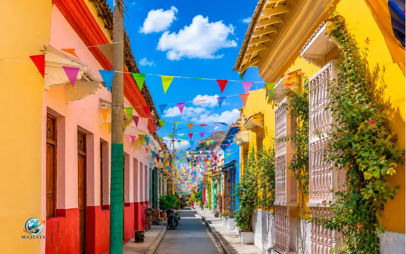 Narrow colorfull streets