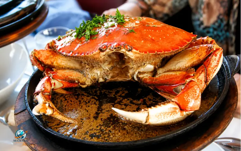 Garlic roasted Dungeness Crab