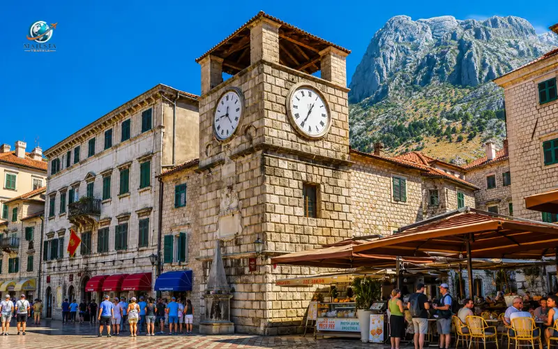 Clock Tower in Kotor Old Town

